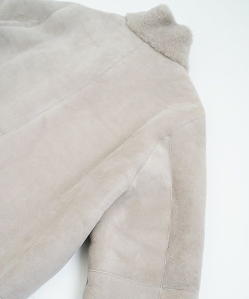 KristenseN DU NORD  ｸﾘｽﾃﾝｾﾝ ﾄﾞｩ ﾉﾙﾄ MOUTON COAT [221-12434/F-301 02 chalk] KristenseN DU NORD店舗 KristenseN DU NORD通販 KristenseN DU NORD公式