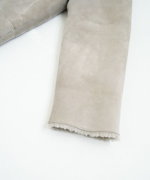 KristenseN DU NORD  ｸﾘｽﾃﾝｾﾝ ﾄﾞｩ ﾉﾙﾄ MOUTON COAT [221-12434/F-301 02 chalk] KristenseN DU NORD店舗 KristenseN DU NORD通販 KristenseN DU NORD公式