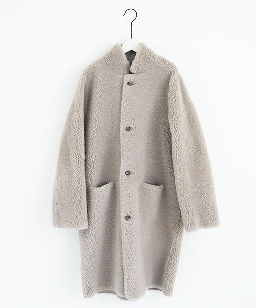 KristenseN DU NORD  ｸﾘｽﾃﾝｾﾝ ﾄﾞｩ ﾉﾙﾄ MOUTON COAT [221-12434/F-301 02 chalk] KristenseN DU NORD店舗 KristenseN DU NORD通販 KristenseN DU NORD公式