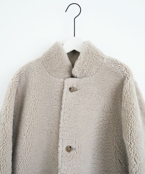 KristenseN DU NORD  ｸﾘｽﾃﾝｾﾝ ﾄﾞｩ ﾉﾙﾄ MOUTON COAT [221-12434/F-301 02 chalk] KristenseN DU NORD店舗 KristenseN DU NORD通販 KristenseN DU NORD公式
