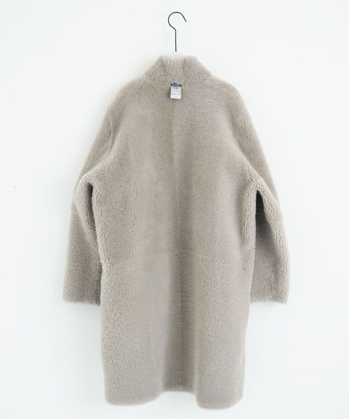 KristenseN DU NORD  ｸﾘｽﾃﾝｾﾝ ﾄﾞｩ ﾉﾙﾄ MOUTON COAT [221-12434/F-301 02 chalk] KristenseN DU NORD店舗 KristenseN DU NORD通販 KristenseN DU NORD公式