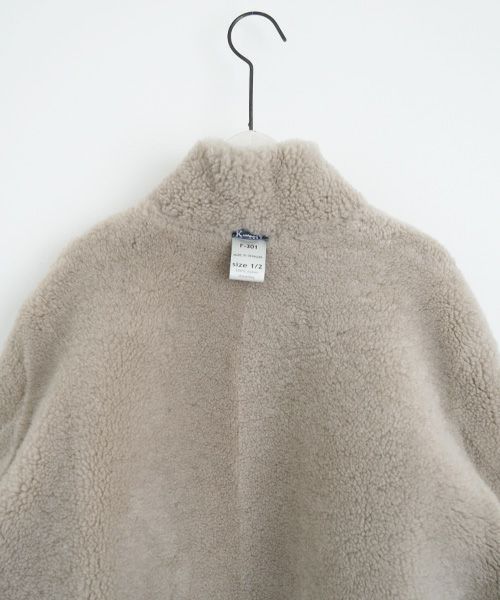 KristenseN DU NORD  ｸﾘｽﾃﾝｾﾝ ﾄﾞｩ ﾉﾙﾄ MOUTON COAT [221-12434/F-301 02 chalk] KristenseN DU NORD店舗 KristenseN DU NORD通販 KristenseN DU NORD公式