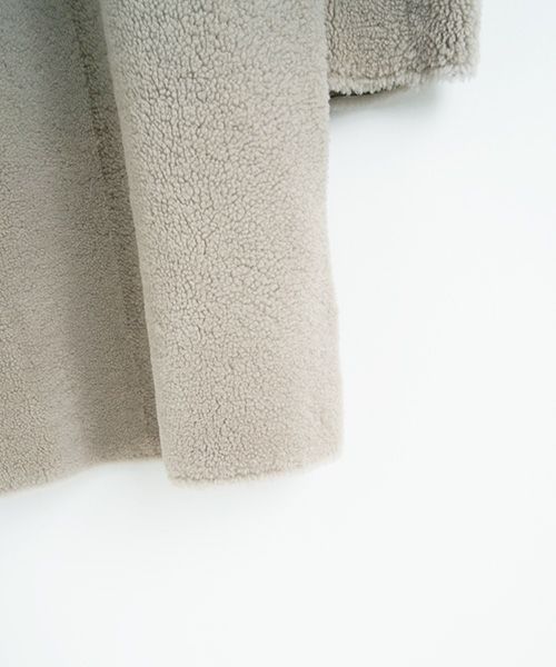 KristenseN DU NORD  ｸﾘｽﾃﾝｾﾝ ﾄﾞｩ ﾉﾙﾄ MOUTON COAT [221-12434/F-301 02 chalk] KristenseN DU NORD店舗 KristenseN DU NORD通販 KristenseN DU NORD公式