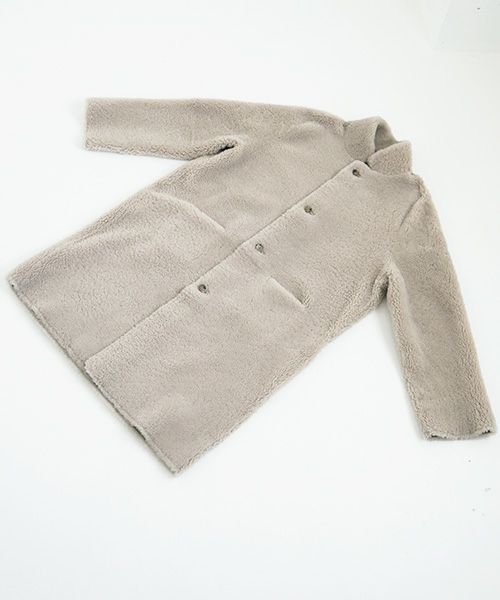 KristenseN DU NORD  ｸﾘｽﾃﾝｾﾝ ﾄﾞｩ ﾉﾙﾄ MOUTON COAT [221-12434/F-301 02 chalk] KristenseN DU NORD店舗 KristenseN DU NORD通販 KristenseN DU NORD公式