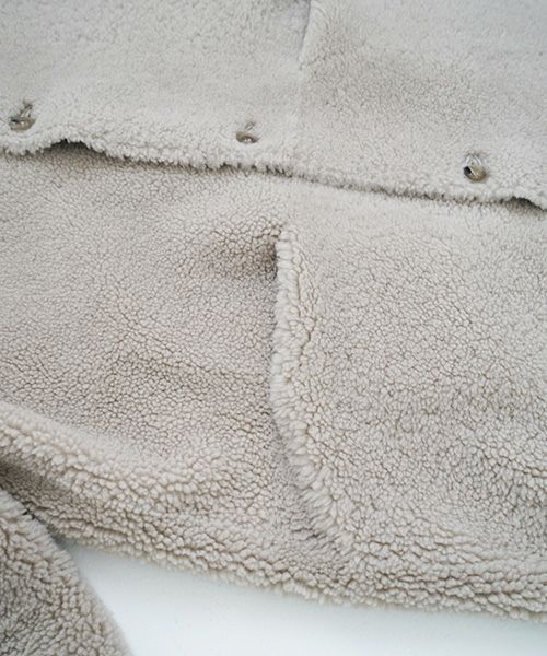 KristenseN DU NORD  ｸﾘｽﾃﾝｾﾝ ﾄﾞｩ ﾉﾙﾄ MOUTON COAT [221-12434/F-301 02 chalk] KristenseN DU NORD店舗 KristenseN DU NORD通販 KristenseN DU NORD公式