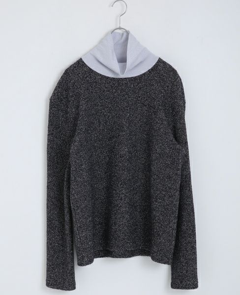 hatra ハトラ.HIGHNECK PULLOVER[NAVY]_