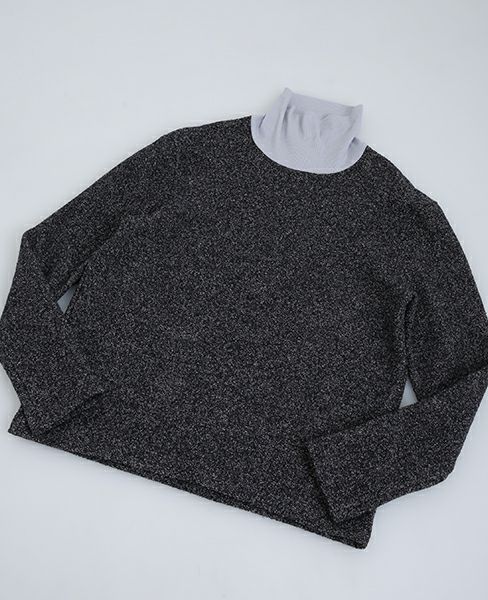 hatra ハトラ.HIGHNECK PULLOVER[NAVY]_