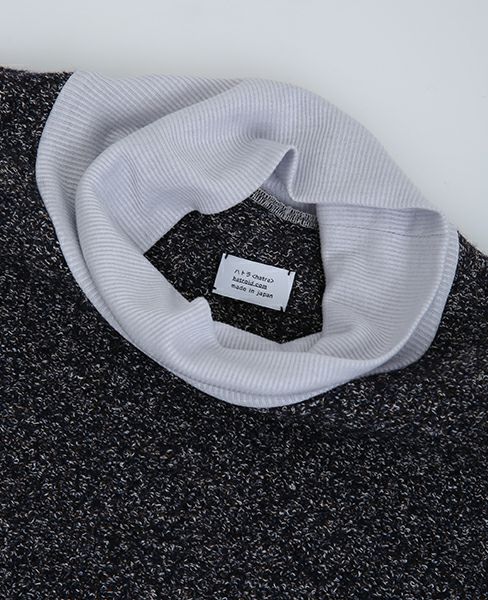 hatra ハトラ.HIGHNECK PULLOVER[NAVY]_