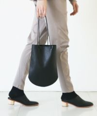 _Fot.フォート.half circle tote [1303b/black]