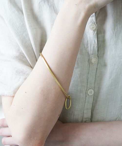 _Fot.フォート.round wire bangle _egg [1401a_b/brass]