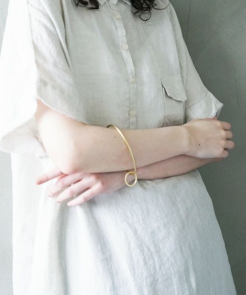 _Fot.フォート.round wire bangle _egg [1401a_b/brass]
