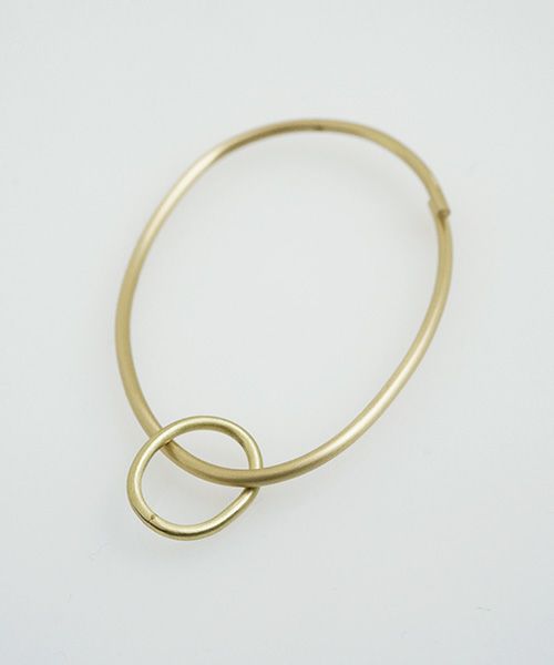 _Fot.フォート.round wire bangle _egg [1401a_b/brass]