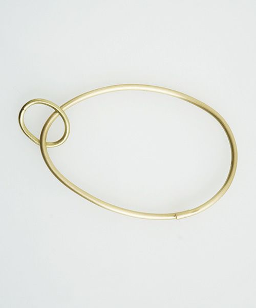 _Fot.フォート.round wire bangle _egg [1401a_b/brass]