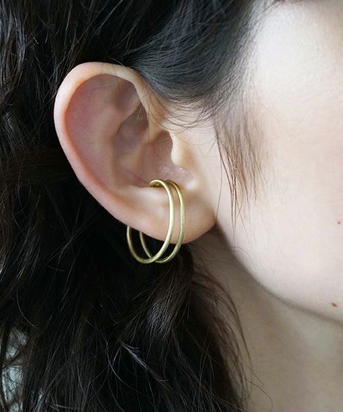_Fot.フォート.round wire earring M_egg [1403a_cm/brass]