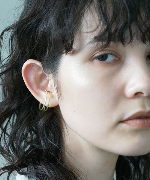 _Fot.フォート.round wire earring M_egg [1403a_cm/brass]