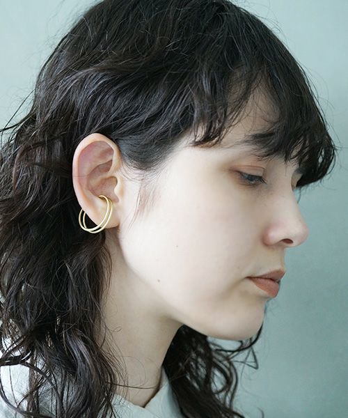 _Fot.フォート.round wire earring M_egg [1403a_cm/brass]