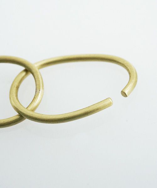 _Fot フォート round wire earring L_egg (Ear cuff) [1403a_cl/brass] _Fot 通販 _Fot 店舗 _Fot 公式