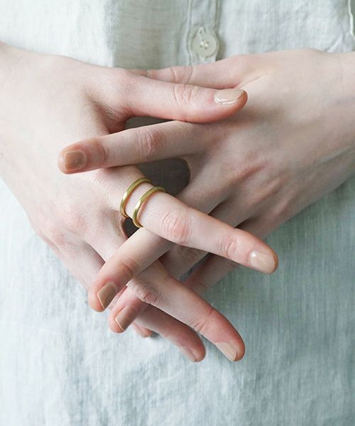 _Fot フォート round wire ring_double [1106a_d/brass] _Fot 通販 _Fot 店舗 _Fot 公式