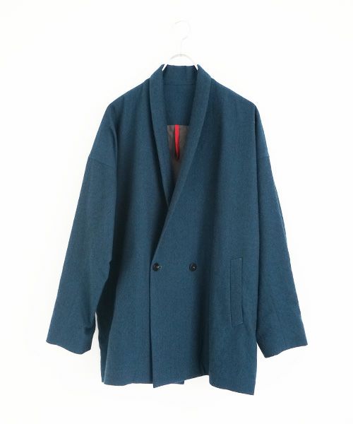 YANTOR.ヤントル.Turquoise Wool Jacket [Y235JK02/TURQUOISE BLUE]
