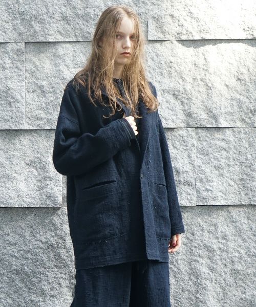 YANTOR ヤントル 0 Count KhadiCotton Jaket [Y235JK05/BLACK]