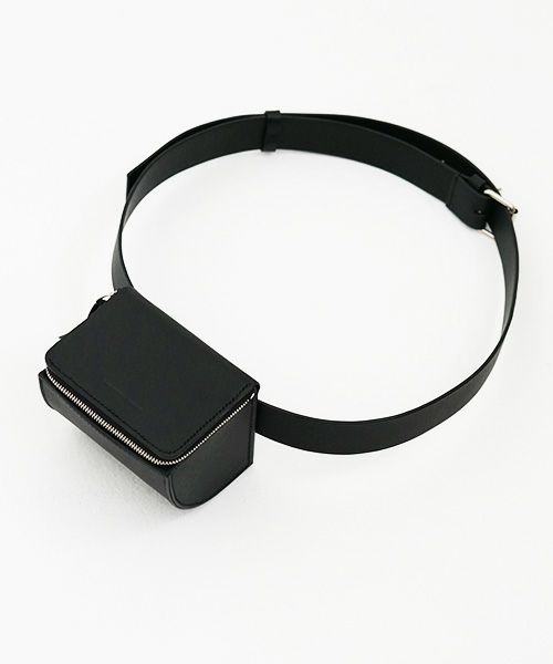 EDROBERTJUDSON.エドロバートジャドソン.box stitch belted wallet [BUCKS/B01XWL-69/05/black]