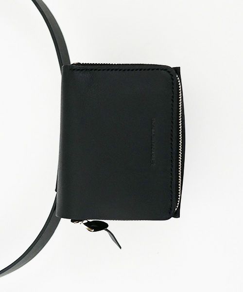 EDROBERTJUDSON.エドロバートジャドソン.box stitch belted wallet [BUCKS/B01XWL-69/05/black]