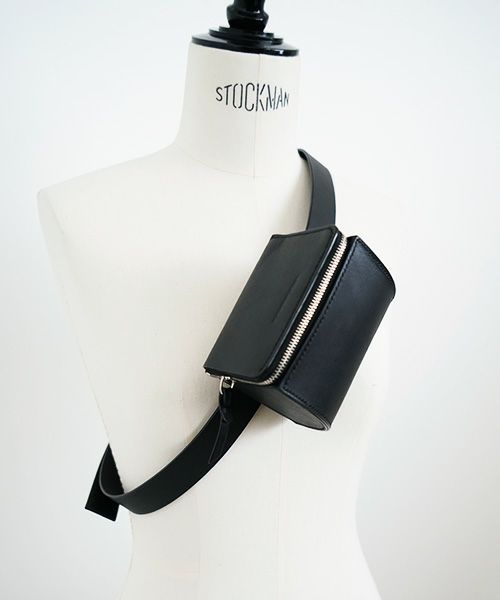 EDROBERTJUDSON.エドロバートジャドソン.box stitch belted wallet [BUCKS/B01XWL-69/05/black]