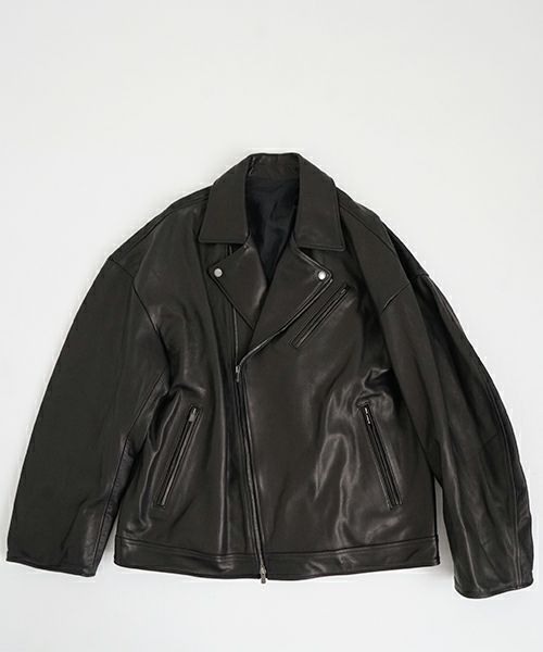 YOKO SAKAMOTO ヨーコサカモト LEATHER RIDERS JACKET [BLACK] YS