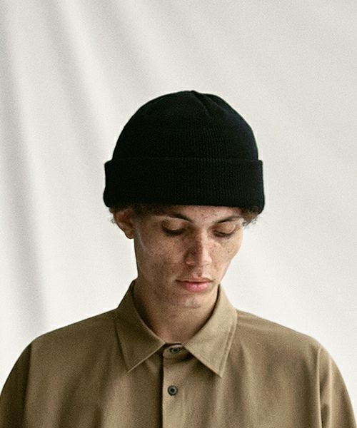 YOKO SAKAMOTO.ヨーコサカモト.KNIT BIG WATCH CAP [BLACK] YS - KNIT - CAP