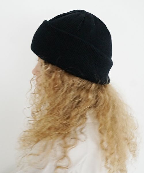 YOKO SAKAMOTO.ヨーコサカモト.KNIT BIG WATCH CAP [BLACK] YS - KNIT - CAP