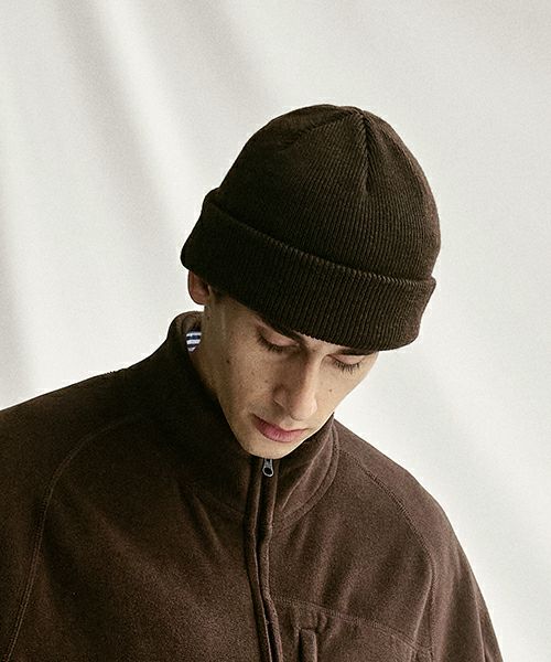 YOKO SAKAMOTO.ヨーコサカモト.KNIT BIG WATCH CAP [HEATHER OLIVE] YS - KNIT - CAP