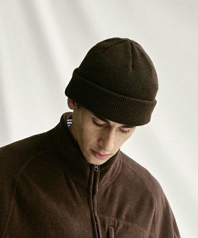 YOKO SAKAMOTO.ヨーコサカモト.KNIT BIG WATCH CAP [HEATHER OLIVE] YS - KNIT - CAP