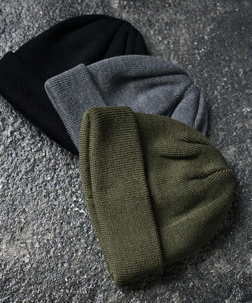 YOKO SAKAMOTO.ヨーコサカモト.KNIT BIG WATCH CAP [HEATHER OLIVE] YS - KNIT - CAP