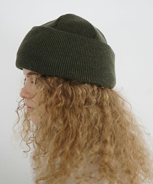 YOKO SAKAMOTO.ヨーコサカモト.KNIT BIG WATCH CAP [HEATHER OLIVE] YS - KNIT - CAP