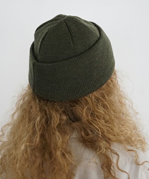 YOKO SAKAMOTO.ヨーコサカモト.KNIT BIG WATCH CAP [HEATHER OLIVE] YS - KNIT - CAP
