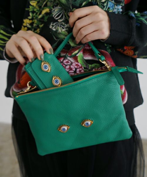AHCAHCUM.あちゃちゅむ.お目目のバッグ[green]