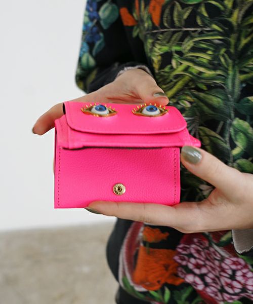 AHCAHCUM.あちゃちゅむ.お目目の財布 [pink]
