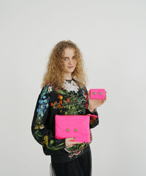 AHCAHCUM.あちゃちゅむ.お目目の財布 [pink]