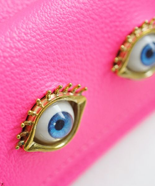 AHCAHCUM.あちゃちゅむ.お目目の財布 [pink]