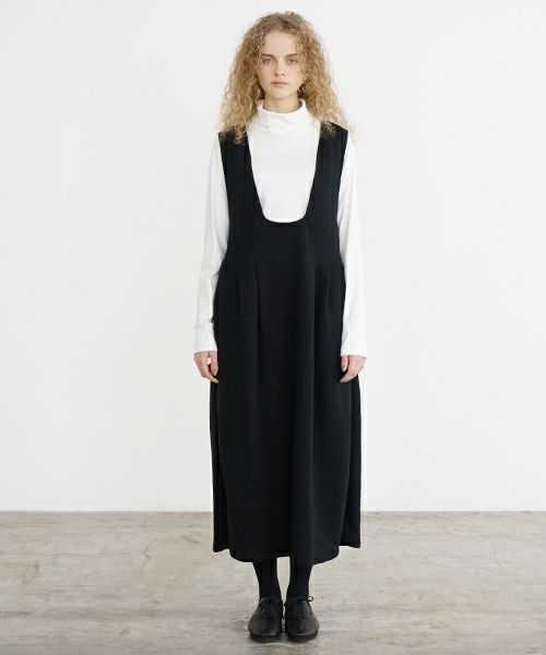 Mochi / home&miles.モチ / ホーム＆マイルズ.sweat jumper skirt [black]