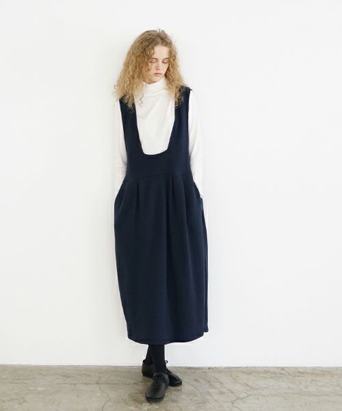 Mochi / home&miles.モチ / ホーム＆マイルズ.sweat jumper skirt [navy]