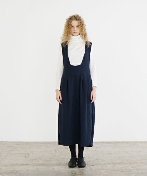 Mochi / home&miles.モチ / ホーム＆マイルズ.sweat jumper skirt [navy]