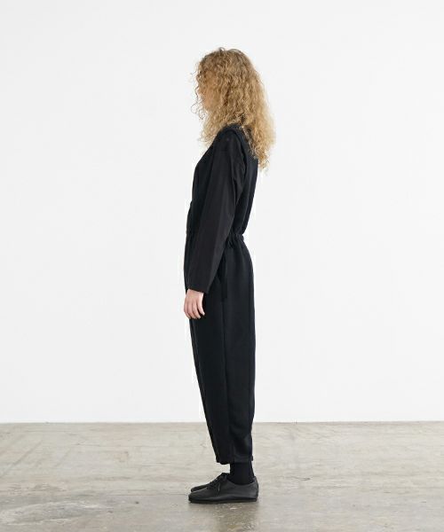 Mochi / home&miles.モチ / ホーム＆マイルズ.tuck sweat salopette [black]