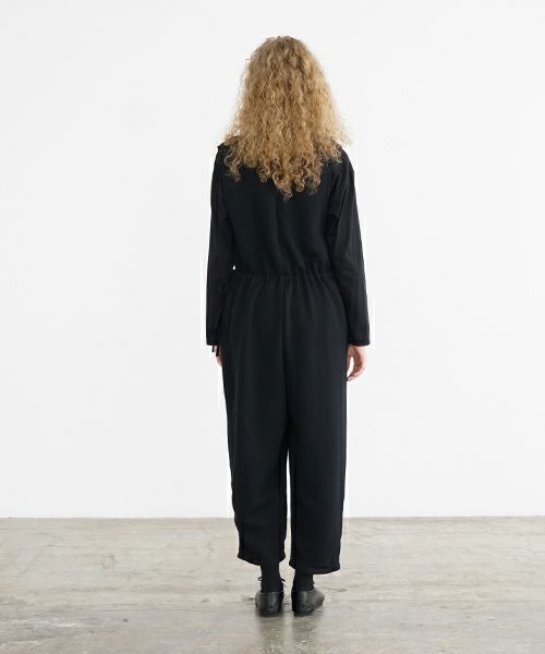 Mochi / home&miles.モチ / ホーム＆マイルズ.tuck sweat salopette [black]