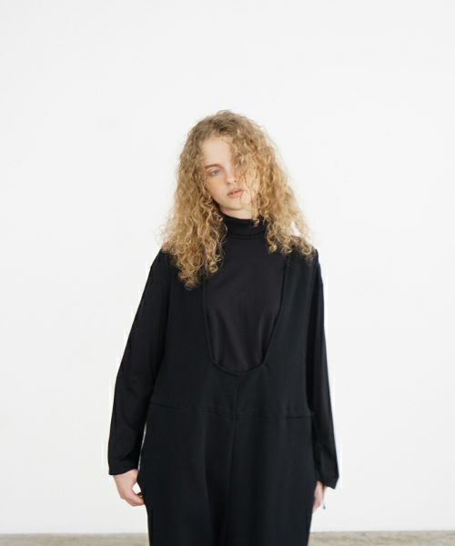 Mochi / home&miles.モチ / ホーム＆マイルズ.tuck sweat salopette [black]