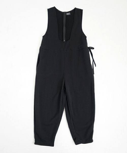 Mochi / home&miles.モチ / ホーム＆マイルズ.tuck sweat salopette [black]