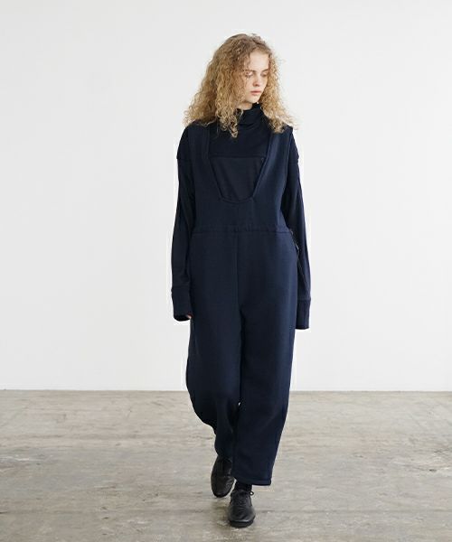 Mochi / home&miles.モチ / ホーム＆マイルズ.tuck sweat salopette [navy]