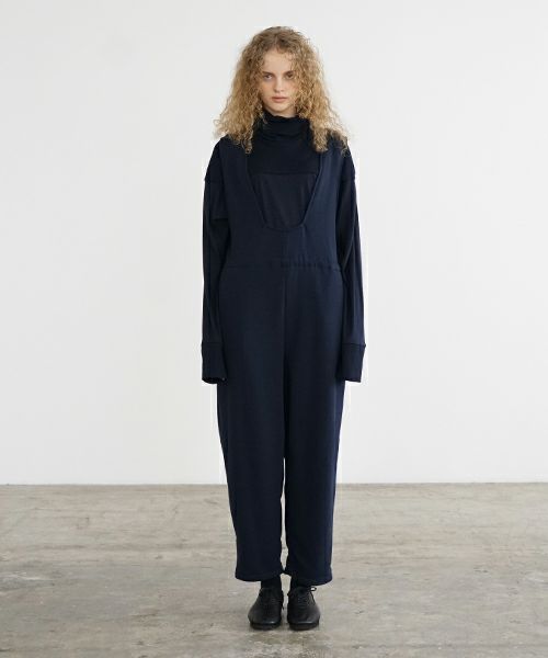 Mochi / home&miles.モチ / ホーム＆マイルズ.tuck sweat salopette [navy]