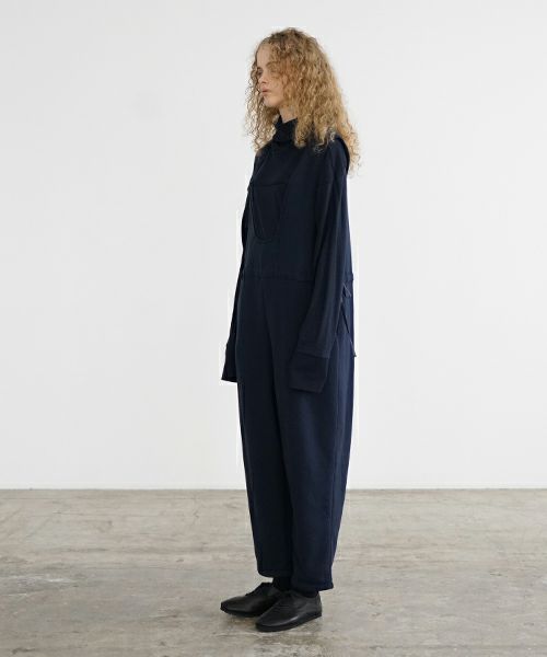 Mochi / home&miles.モチ / ホーム＆マイルズ.tuck sweat salopette [navy]