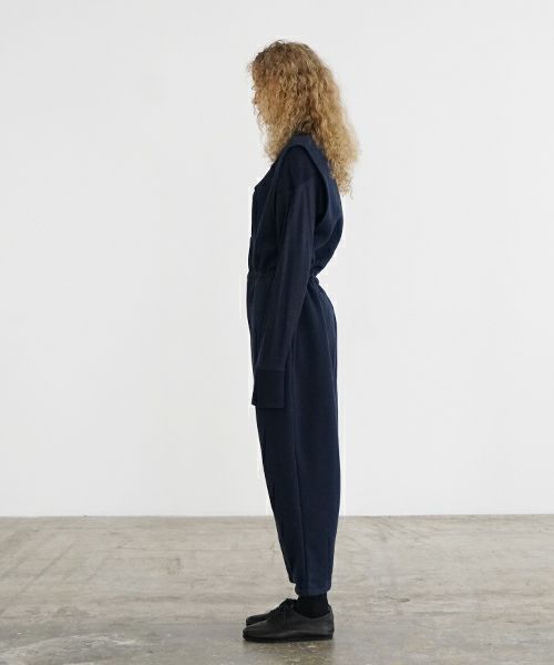 Mochi / home&miles.モチ / ホーム＆マイルズ.tuck sweat salopette [navy]